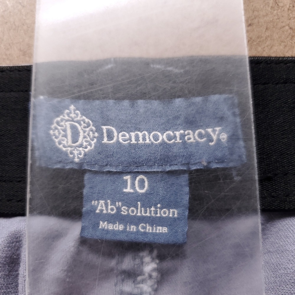 Democracy "Ab"solution Utility Cargo Pants Women 10 Gray Gorp Streetwear Tech - Picture 6 of 13